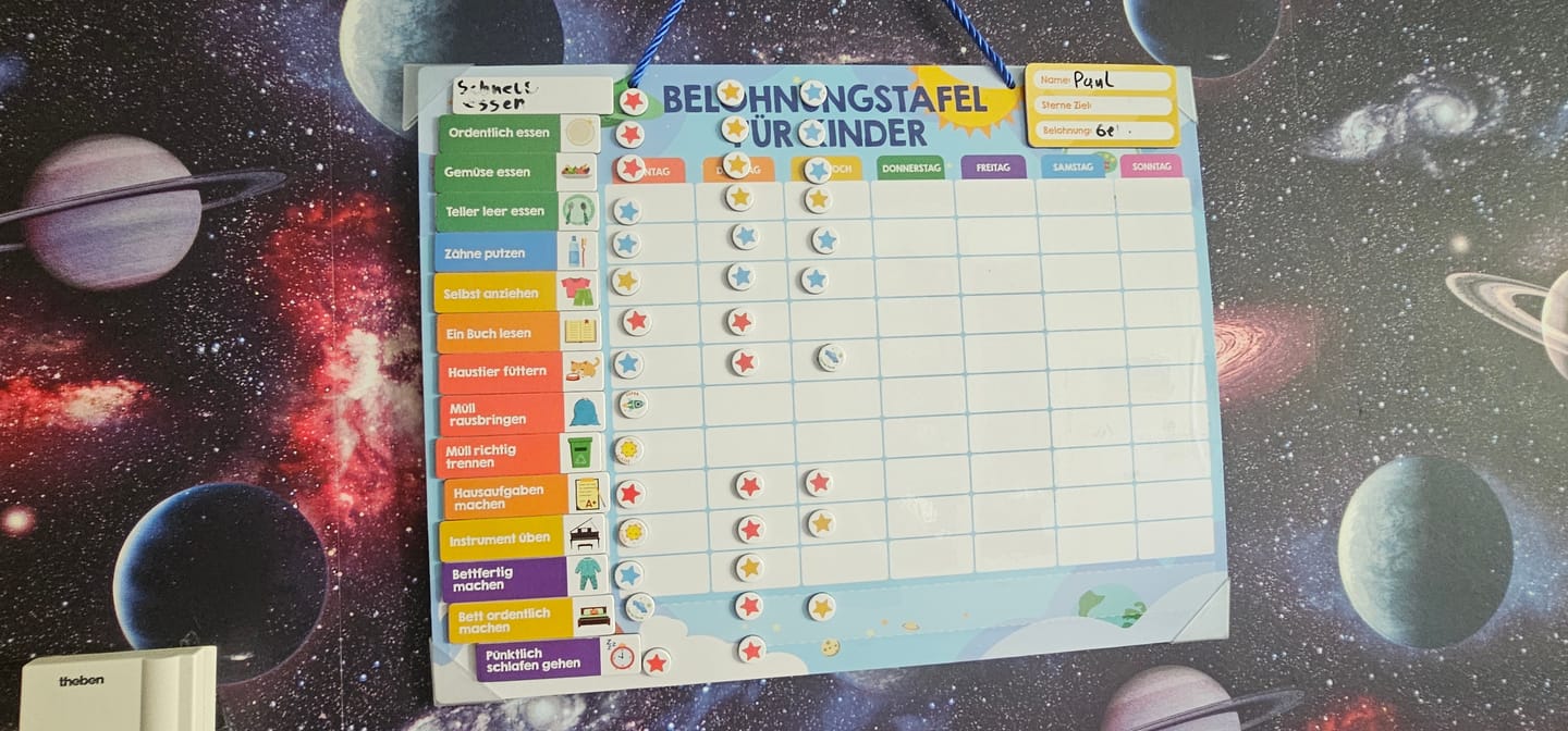 Customer photo review of Edubini Magnetische Belohnungstafel