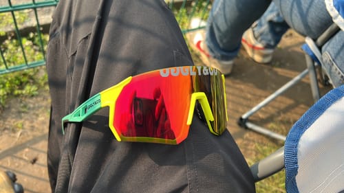 Customer photo review of Davey Todd x U&C Paddock Sunglasses