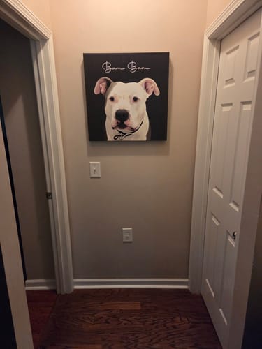 Customer photo review of Pet Art Canvas Wrap
