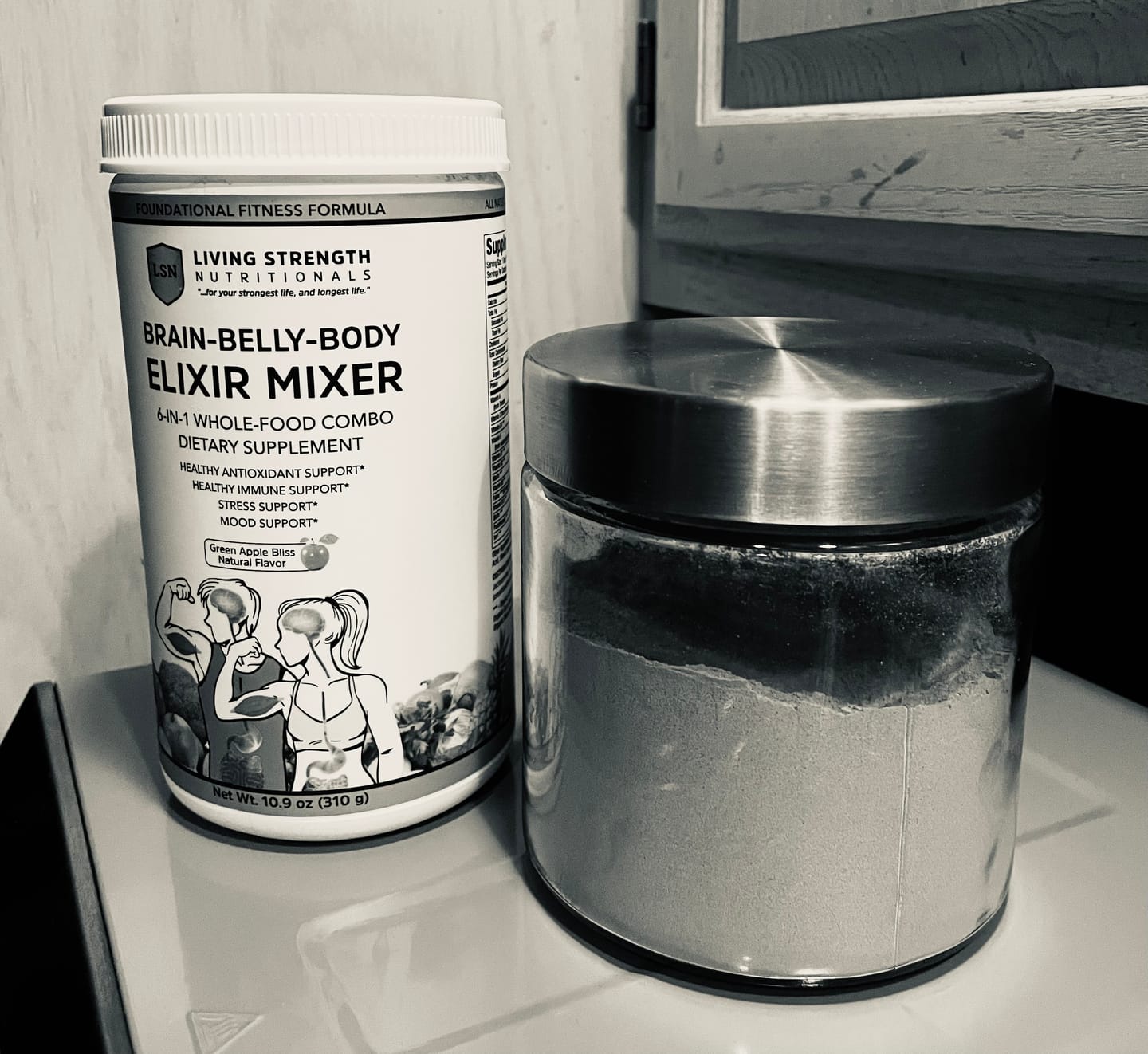 Customer photo review of Brain-Belly-Body Elixir Mixer Powder