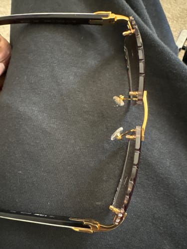 Customer photo review of Rimless buffs Sunglasses Detroit style