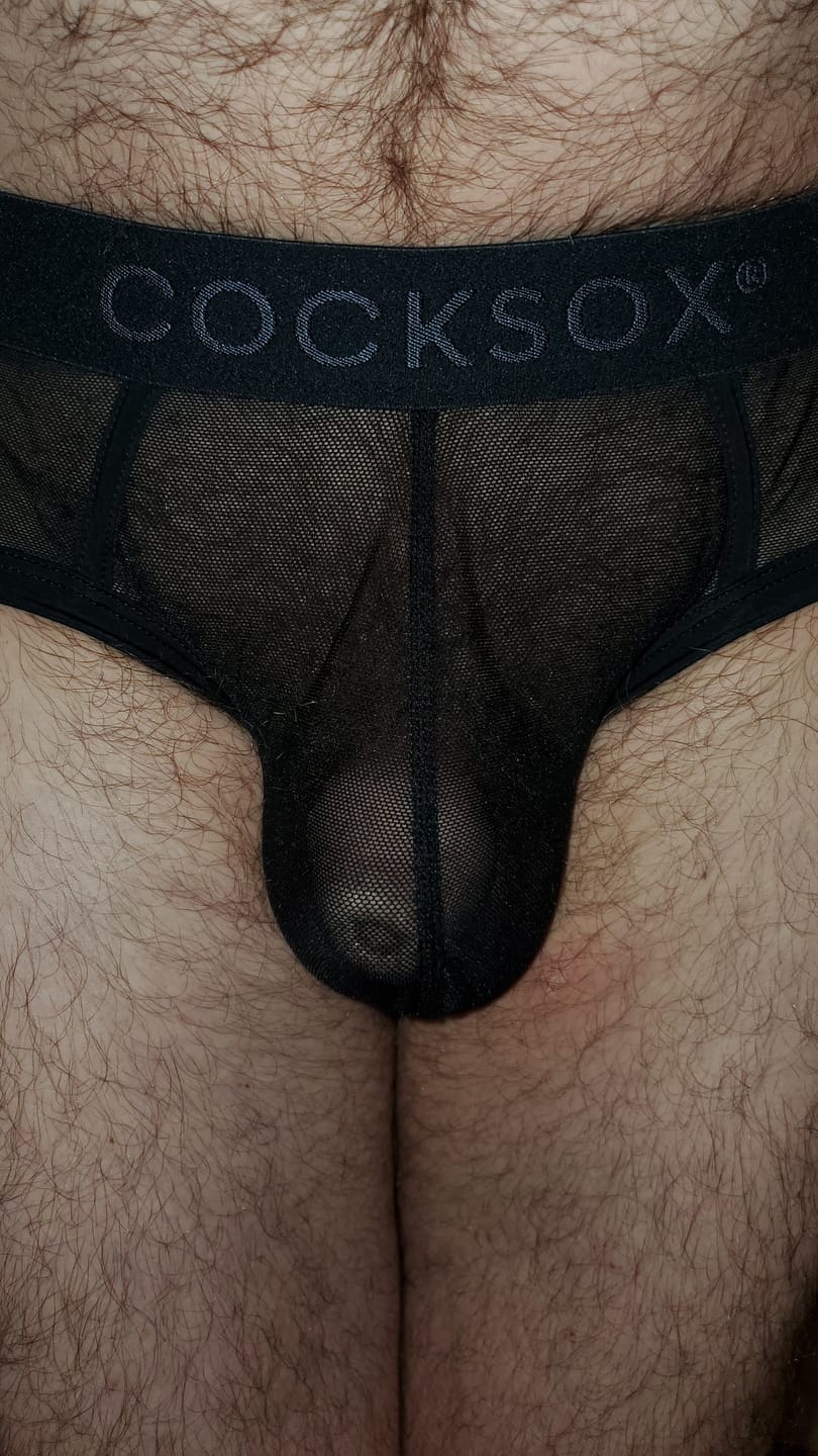 Customer photo review of Men's Transparent Sexy Ice Silk Seamless Boxer Briefs