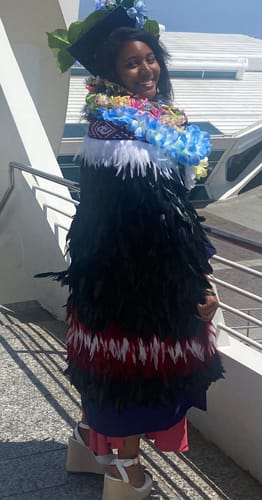 Customer photo review of Beautiful Ngapuhi Black White Red Korowai