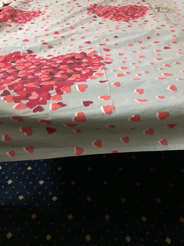 Customer photo review of 2 Pcs Printed Bed Sheet MHS-925