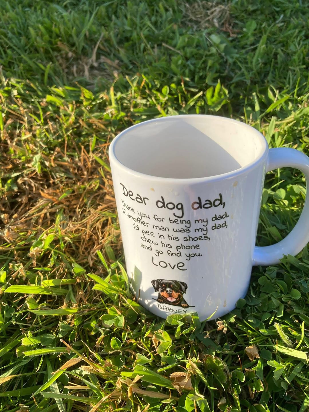 Customer photo review of Dear Dog Parent - Personalised Mug