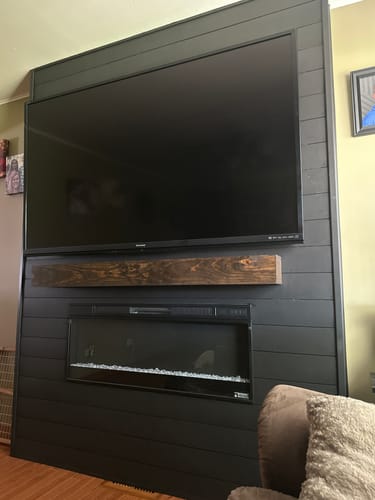 Customer photo review of Contemporary Mantels