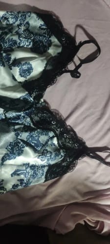 Customer photo review of Women Sexy Lace V-neck Sleepwear Suspenders Nightdresses Female Sleeveless Nightwear Sleep Nightdress For Ladies