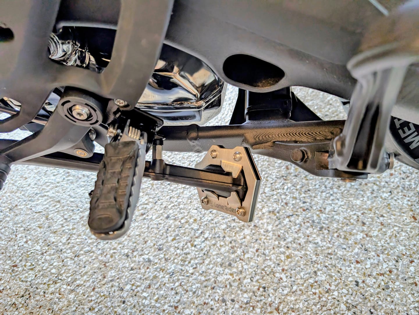 Customer photo review of Side Stand Foot Extension BMW R1300GS