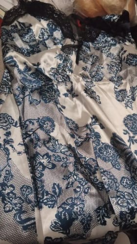 Customer photo review of Women Sexy Lace V-neck Sleepwear Suspenders Nightdresses Female Sleeveless Nightwear Sleep Nightdress For Ladies