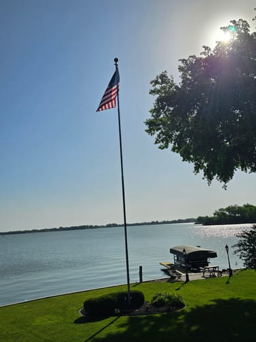 Customer photo review of Ultra Heavy Duty American Flag - 2-ply Polyester - Made In USA