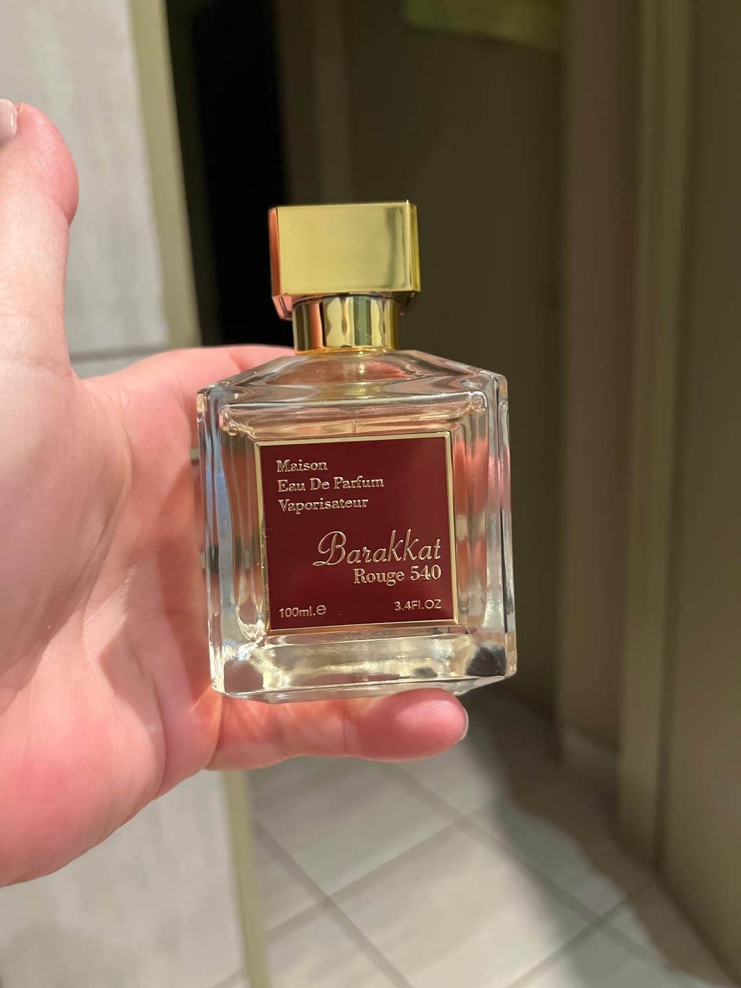 Customer photo review of Barakkat Rouge 540 EDP 100ml