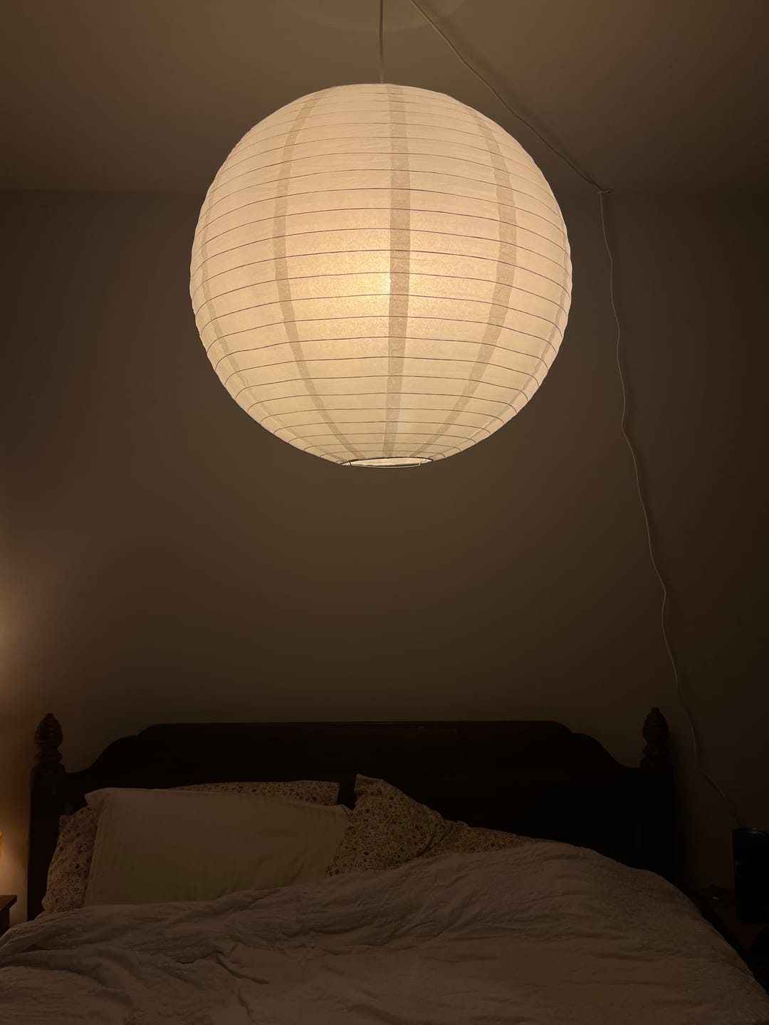 Customer photo review of 24" White Round Paper Lantern, Even Ribbing, Chinese Hanging Wedding & Party Decoration