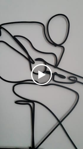Customer video review of Décoration Murale en Métal - Guitariste