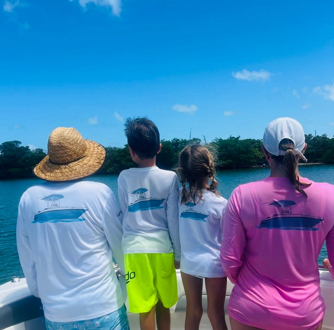 Customer photo review of Mens Captain & Crew Drifit Custom Boat Shirts - Long Sleeves