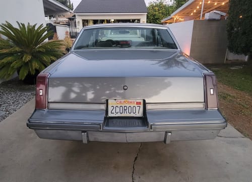 Customer photo review of 1985 CALIFORNIA THE GOLDEN STATE LICENSE PLATE 6"x12" (156.5mm x 305mm)