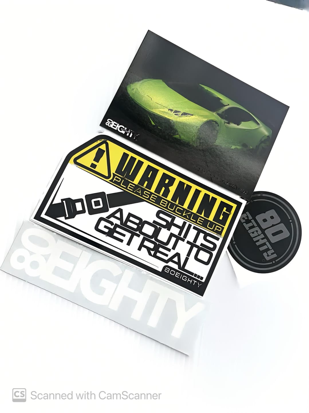 Customer photo review of 80Eighty® Please Buckle Up Sticker
