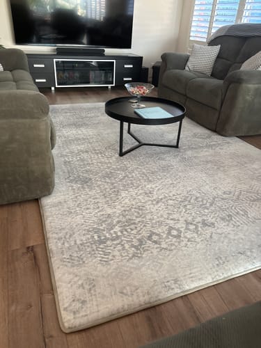 Customer photo review of The Mellow Mat v2® Designer Print | Silver Mist (Soft Touch Sensory Tatami Rug) PR01