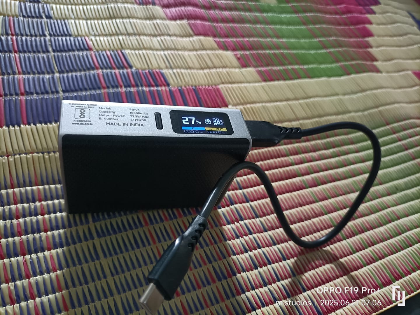 Customer photo review of Rapid Qube Power Bank