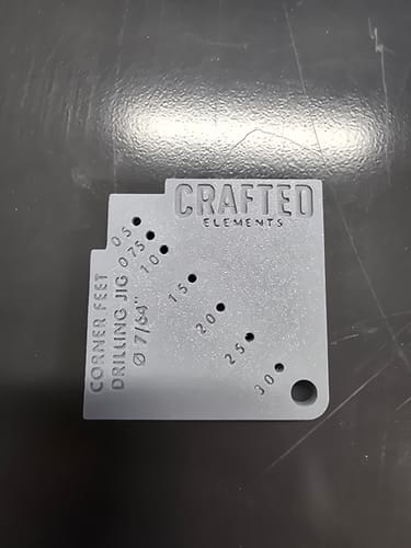 Customer photo review of Cutting Board Corner Feet Drilling Jig