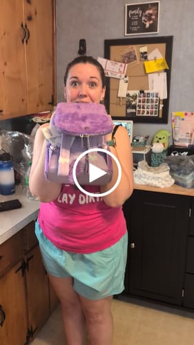 Customer video review of Loungefly Disney The Emperor's New Groove Yzma Cat Plush Cosplay Mini Backpack