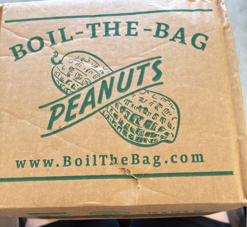 Customer photo review of Boil-The-Bag Boiled Peanuts - (6 Bags)