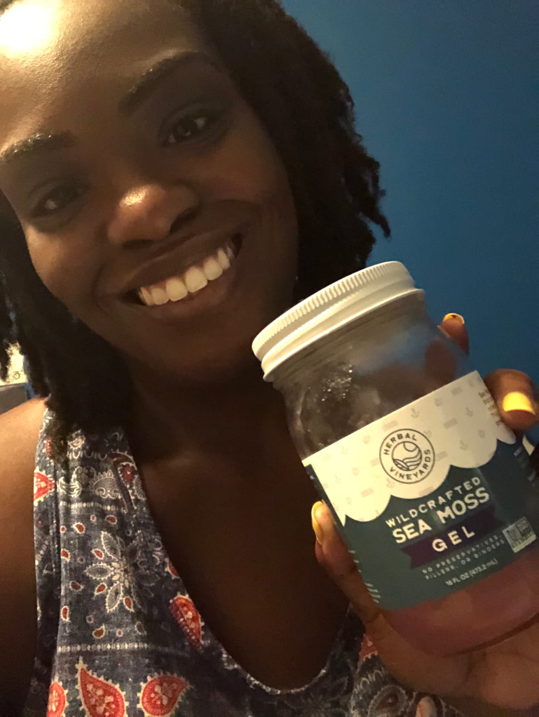 Customer photo review of EXCLUSIVE PURPLE SEA MOSS GEL