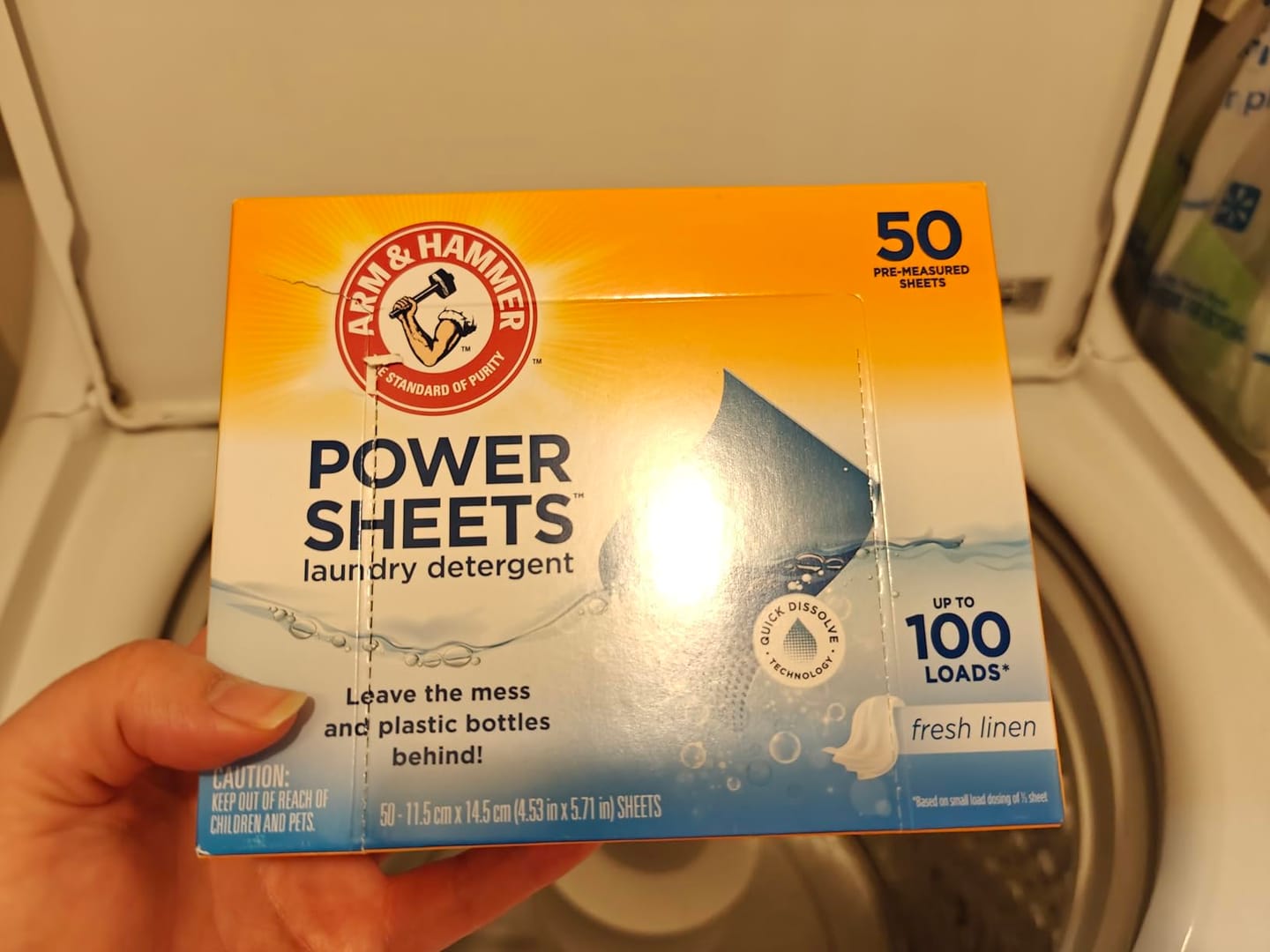 Customer photo review of Eco Laundry Detergent Sheets