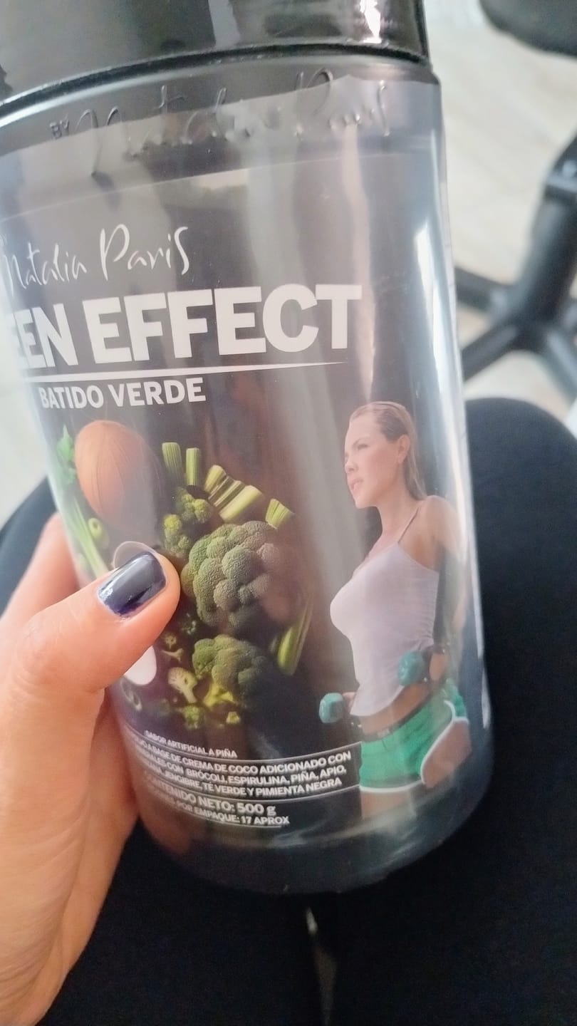 Customer photo review of Batido Verde Quemador Green Effect by Natalia Paris x 500 g