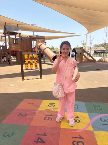 Customer photo review of Kid's Scrub Set