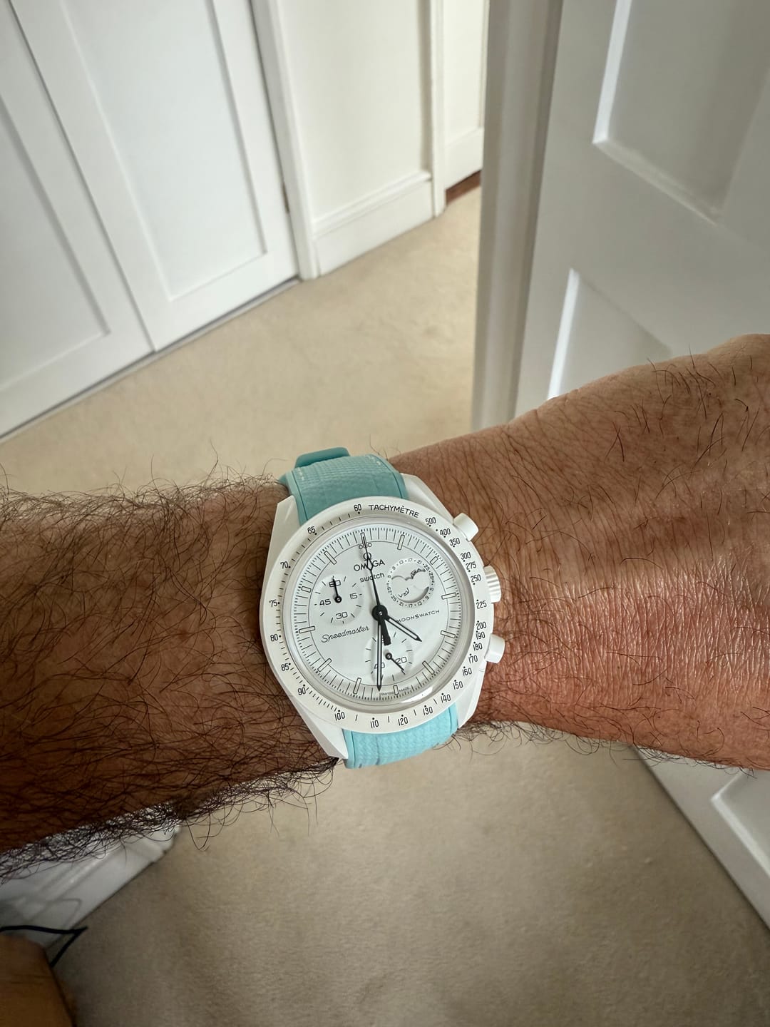 Customer photo review of Rubber Strap for Omega X Swatch MoonSwatch Mission to The Moonphase