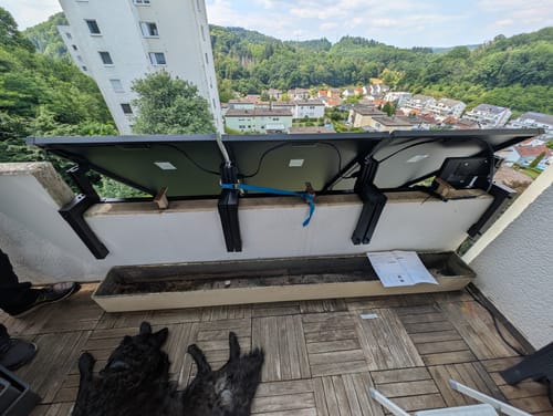 Customer photo review of Ray Beton Balkon Balkonkraftwerk