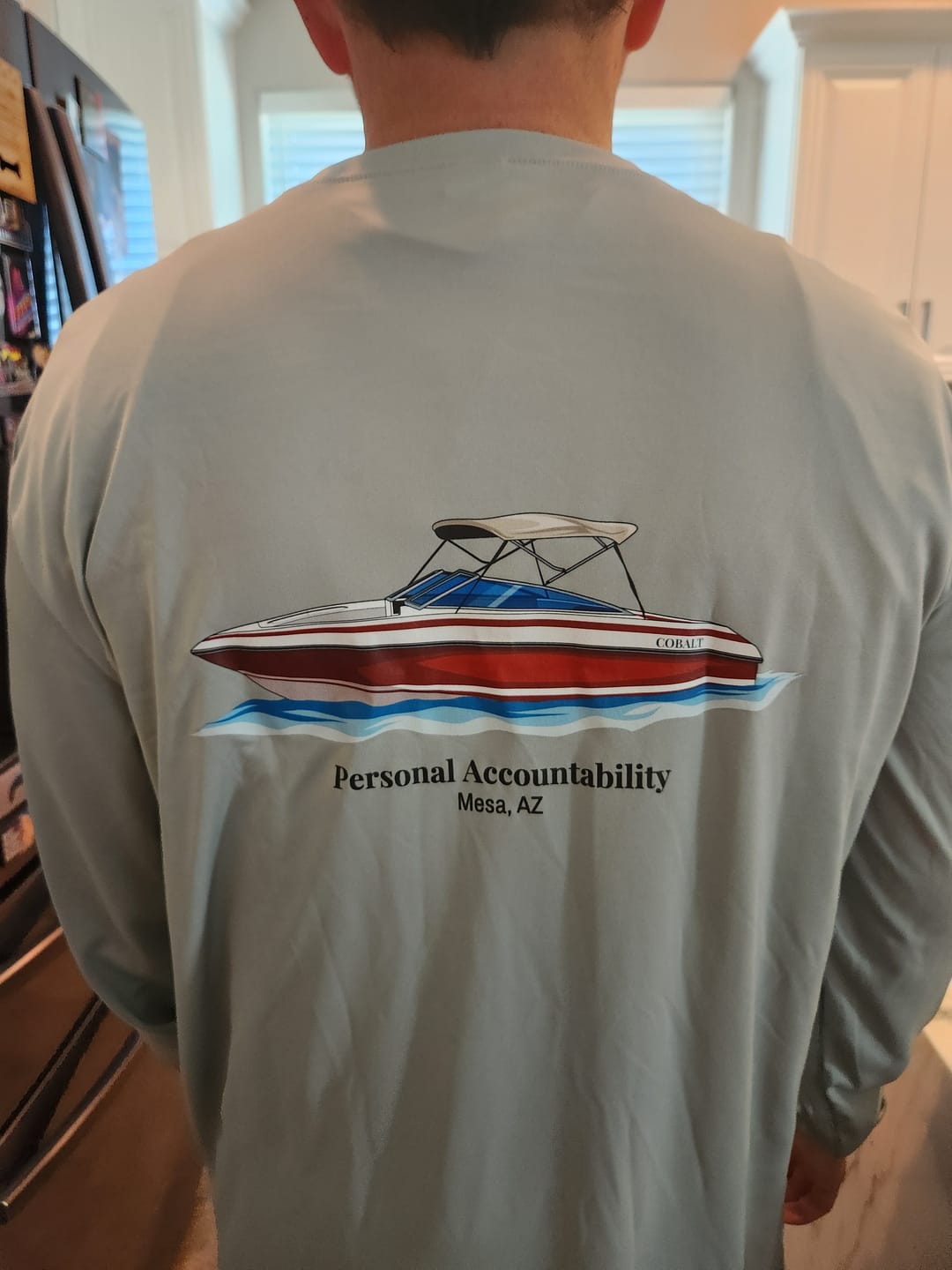 Customer photo review of Custom Digital Boat Artwork