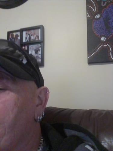 Customer photo review of Barb Wire Earrings