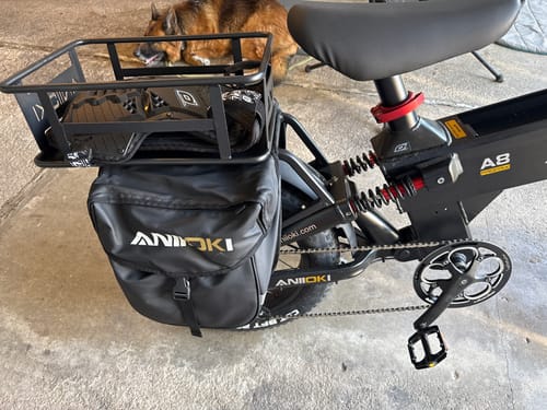 Customer photo review of Aniioki eBike Rack Pannier Bag Saddle Bag
