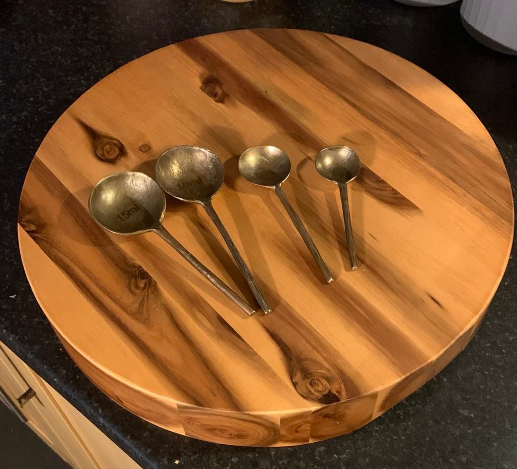 Customer photo review of Forged Measuring Spoons - set of 4