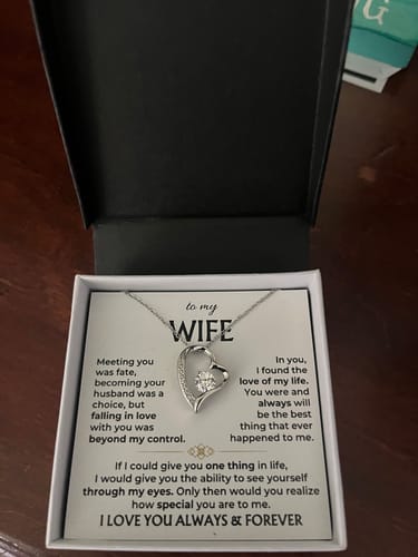 Customer photo review of To My Wife - I Love You Always & Forever - Gift Set - SS568