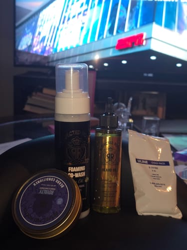 Customer photo review of Beard Care Kit