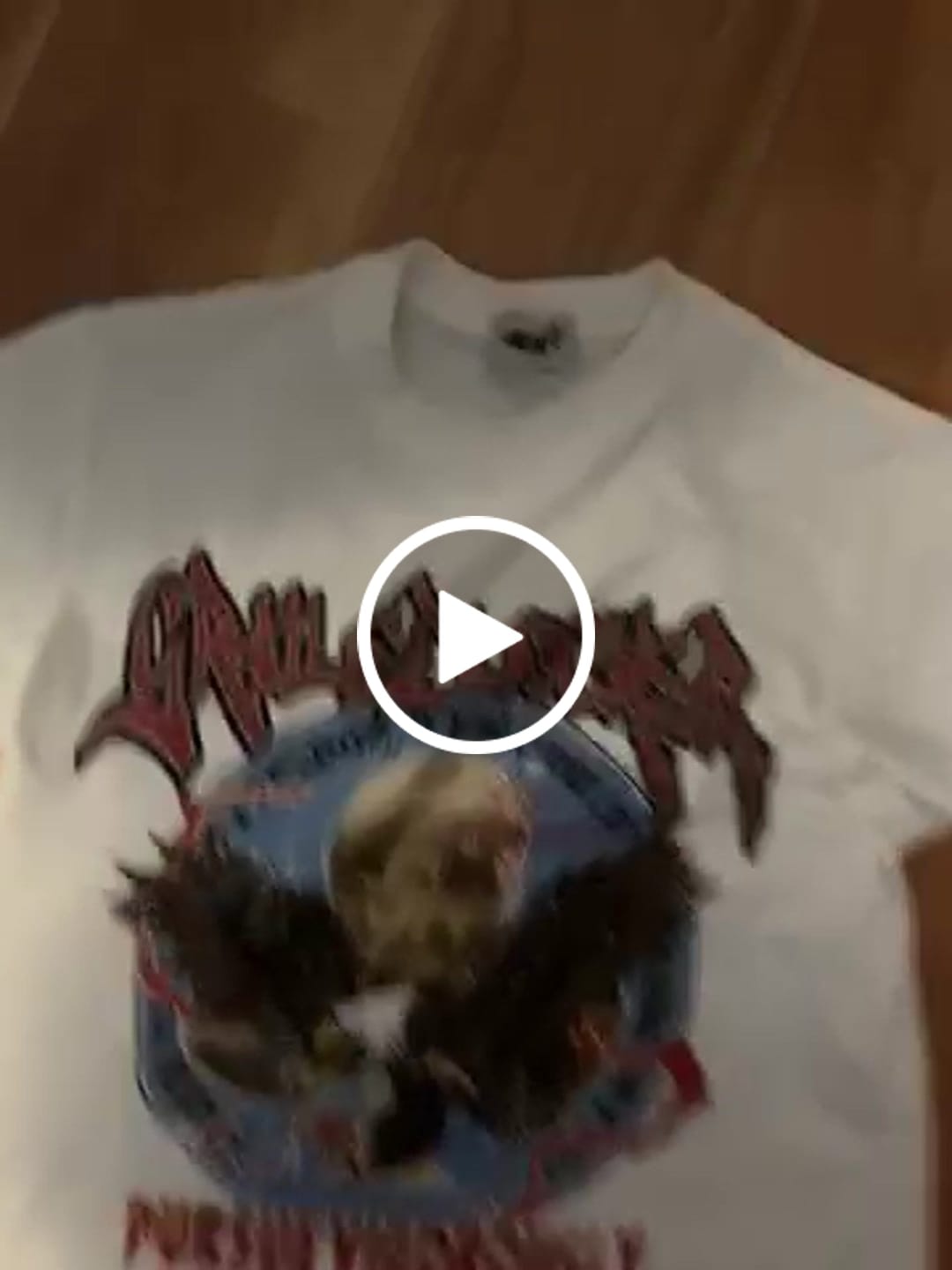 Customer video review of "Vintage Eagle Tee" (White)