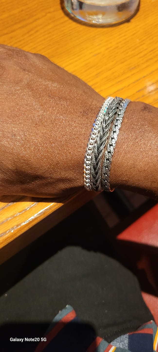 Customer photo review of WOVEN LEGACY. - 925 STERLING SILVER