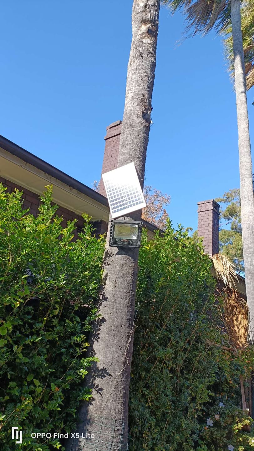 Customer photo review of 60W LED Solar Street Flood Lights Outdoor Back Yard Garden Path 7670 lumens 88