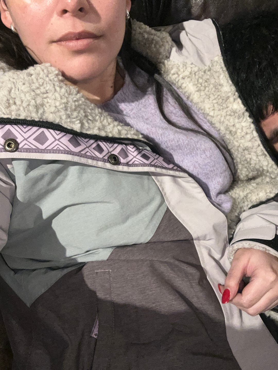 Customer photo review of Parka Impermeable Reversible Camaleon 2 Mujer