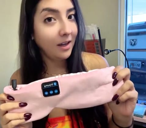 Customer photo review of Nightband 2.0™ - Bluetooth Sleeping Headband