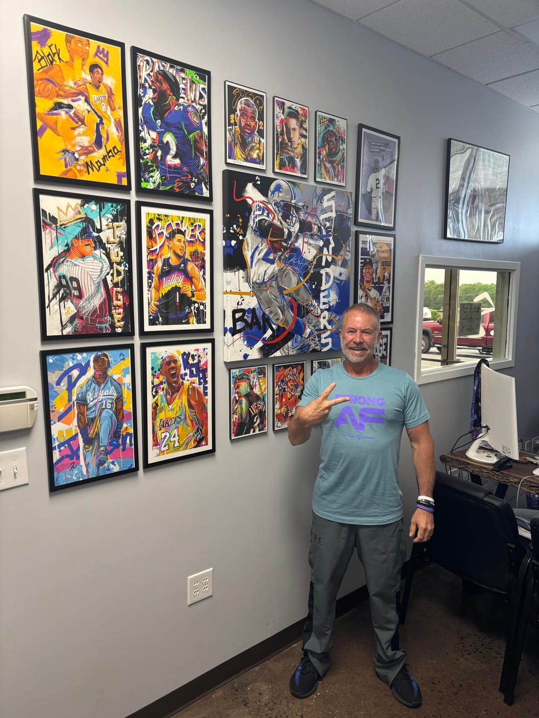 Customer photo review of Witt’ness Greatness - Bobby Witt Jr - Limited Edition Art Print