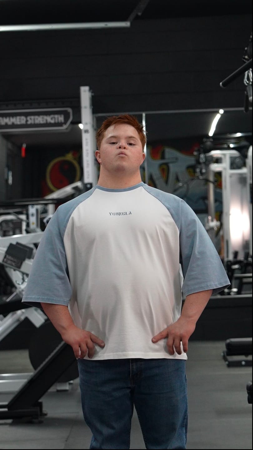 Customer photo review of 4139 - Oversized Baseball Tees