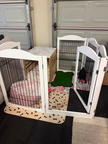 Customer photo review of PaWz 6 Panels Pet Playpen Pet Gate