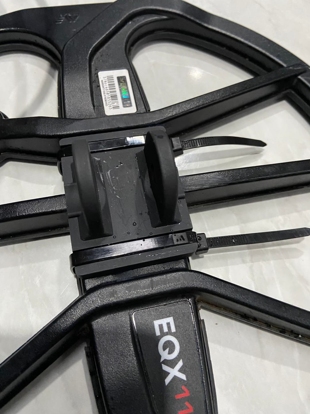 Customer photo review of Coil Stiffener - Ear repair for Minelab equinox 11 inch Coils
