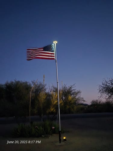 Customer photo review of Ultra Heavy Duty American Flag - 2-ply Polyester - Made In USA