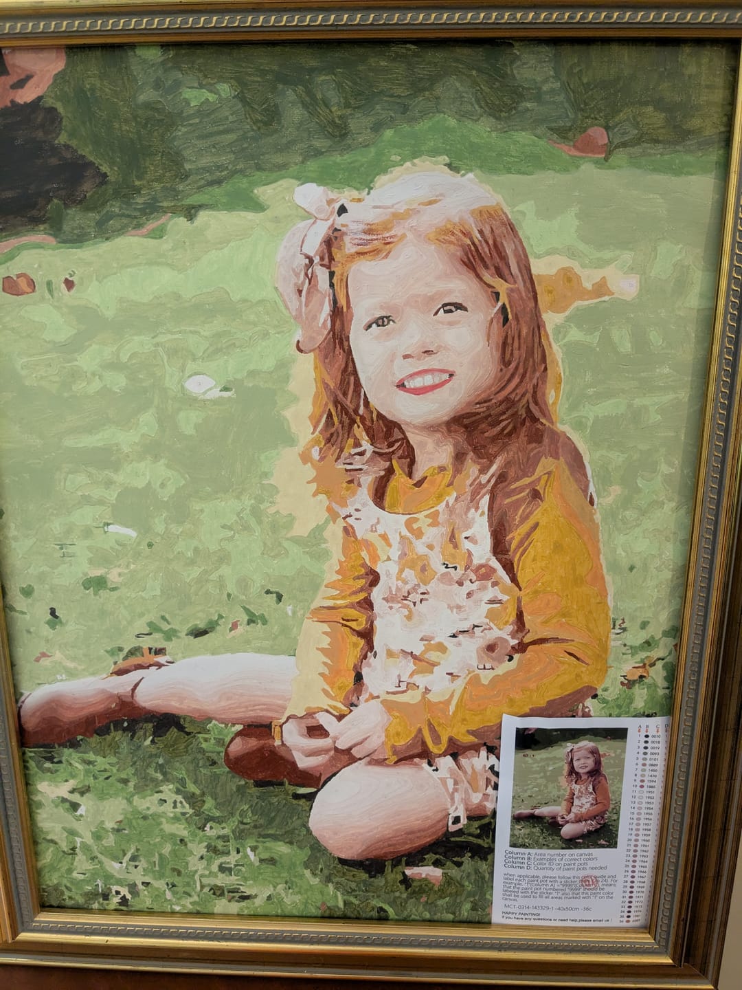 Customer photo review of Paint your own Photo - Custom Paint by Number