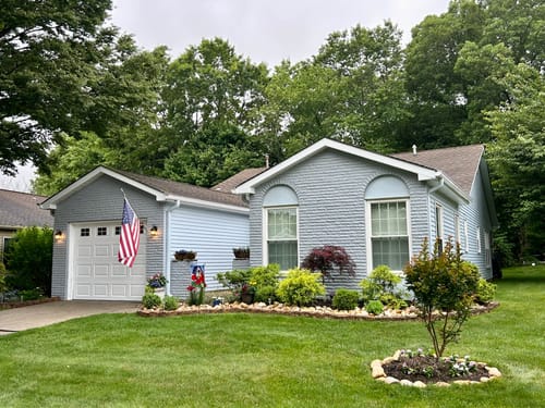 Customer photo review of Magnetic Garage Door Window Accents