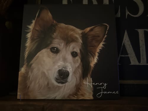 Customer photo review of Pet Art Canvas Wrap